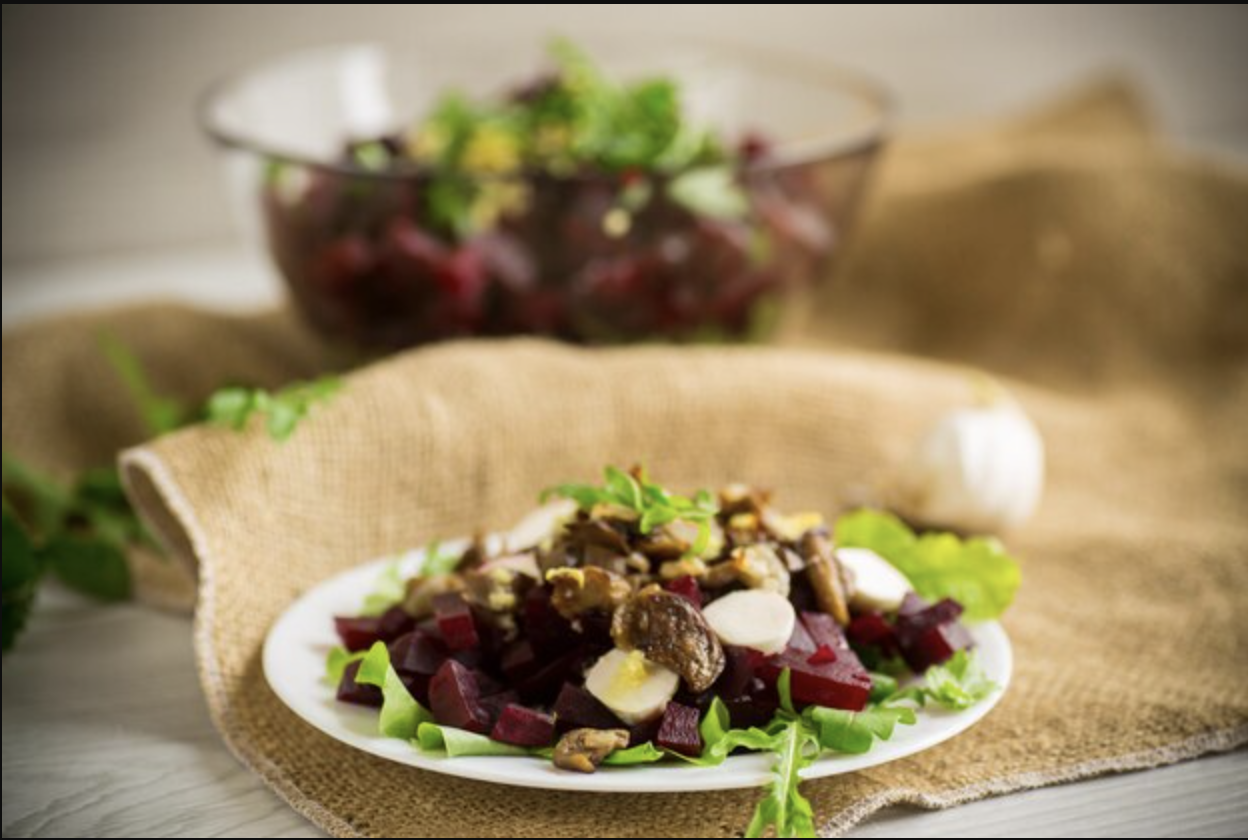 Salade Gasconne au magret fumé et au foie gras