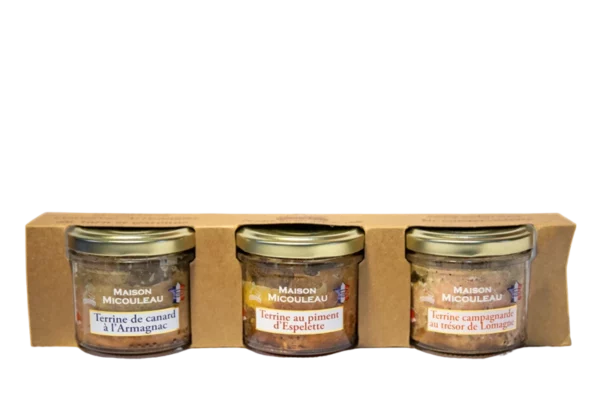 Lot 3 terrines artisanales