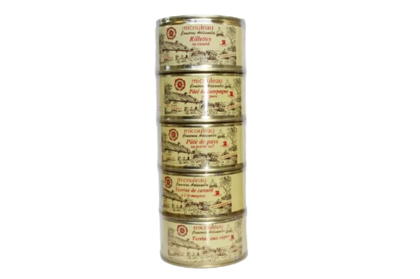 Lot 5 terrines artisanales