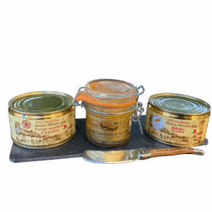 kit apéro gourmet : deux terrines et 1 foie gras