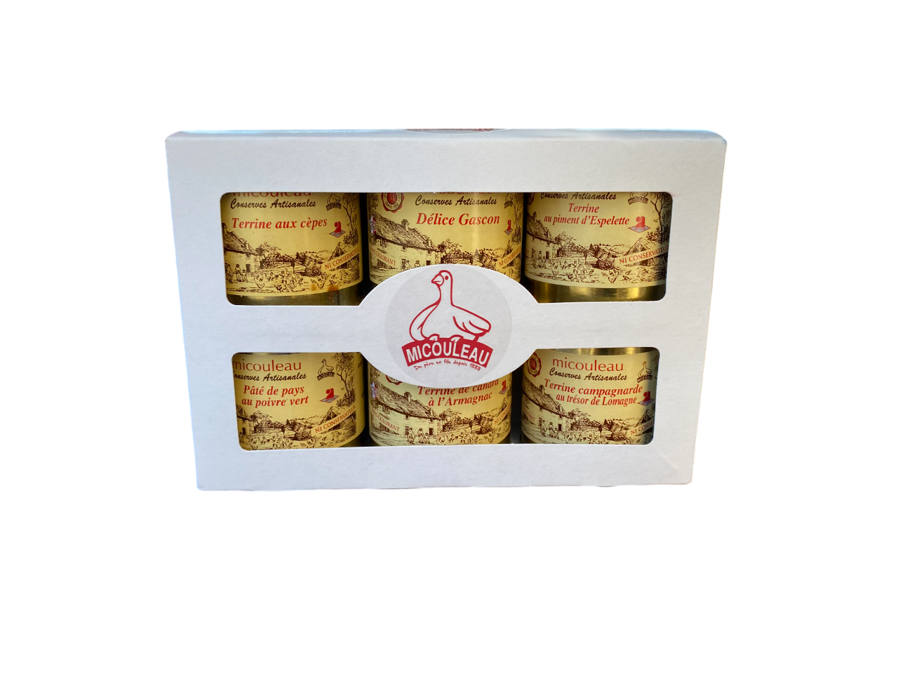Coffret de six terrines artisanales