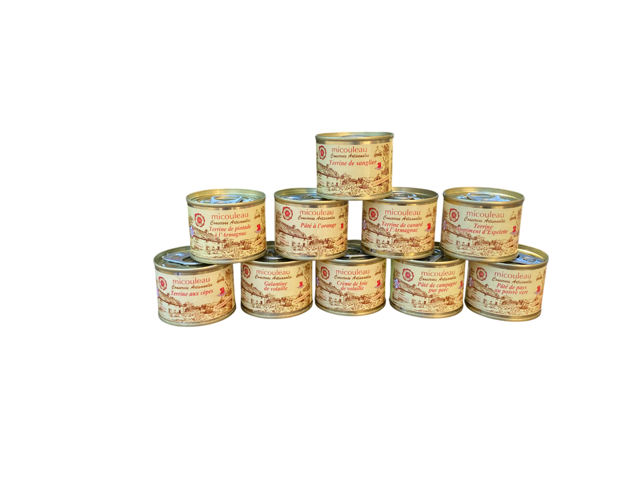 Filet de 10 terrines artisanales