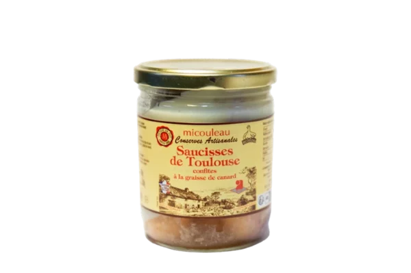saucisses de toulouse confites