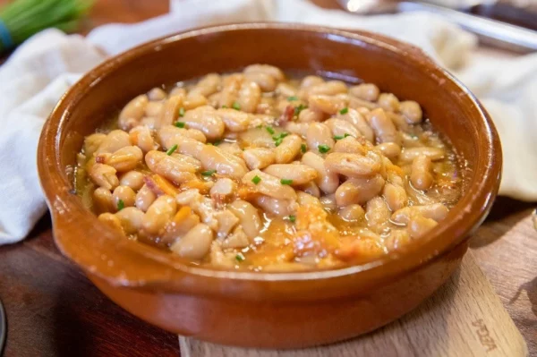 Haricots cuisinés aux Lardons