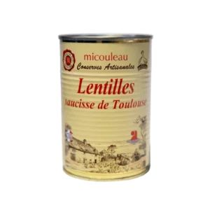 Lentilles saucisses de toulouse boite