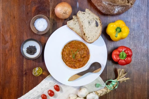 Piperade cuisinée graisse de canard