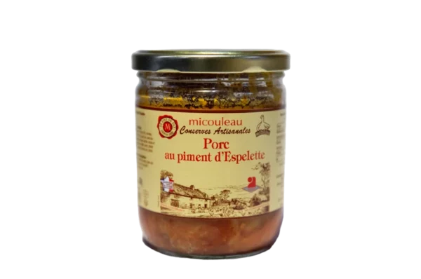 Porc piment d'espelette bocal