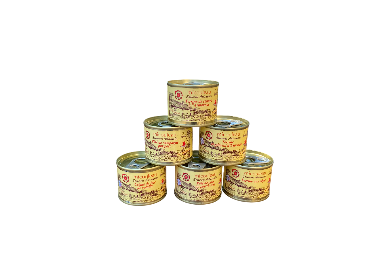 Filet de 6 terrines artisanales