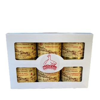 Lot terrines patés menu