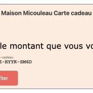 Carte cadeau gastronomie