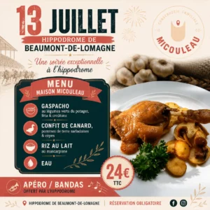 Repas 13 Juillet